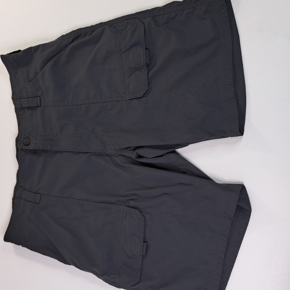 Wrangler Men's Performance Elastic Waist Outdoor Cargo Shorts Size  34 Gray